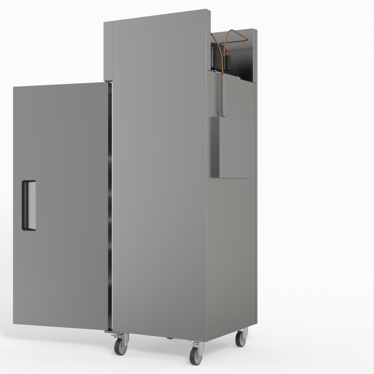 AG 429L Upright Single Door Stainless Steel Commercial Refrigerator GNX400TN - Perfect for Restaurants, Bars, and Catering Businesses