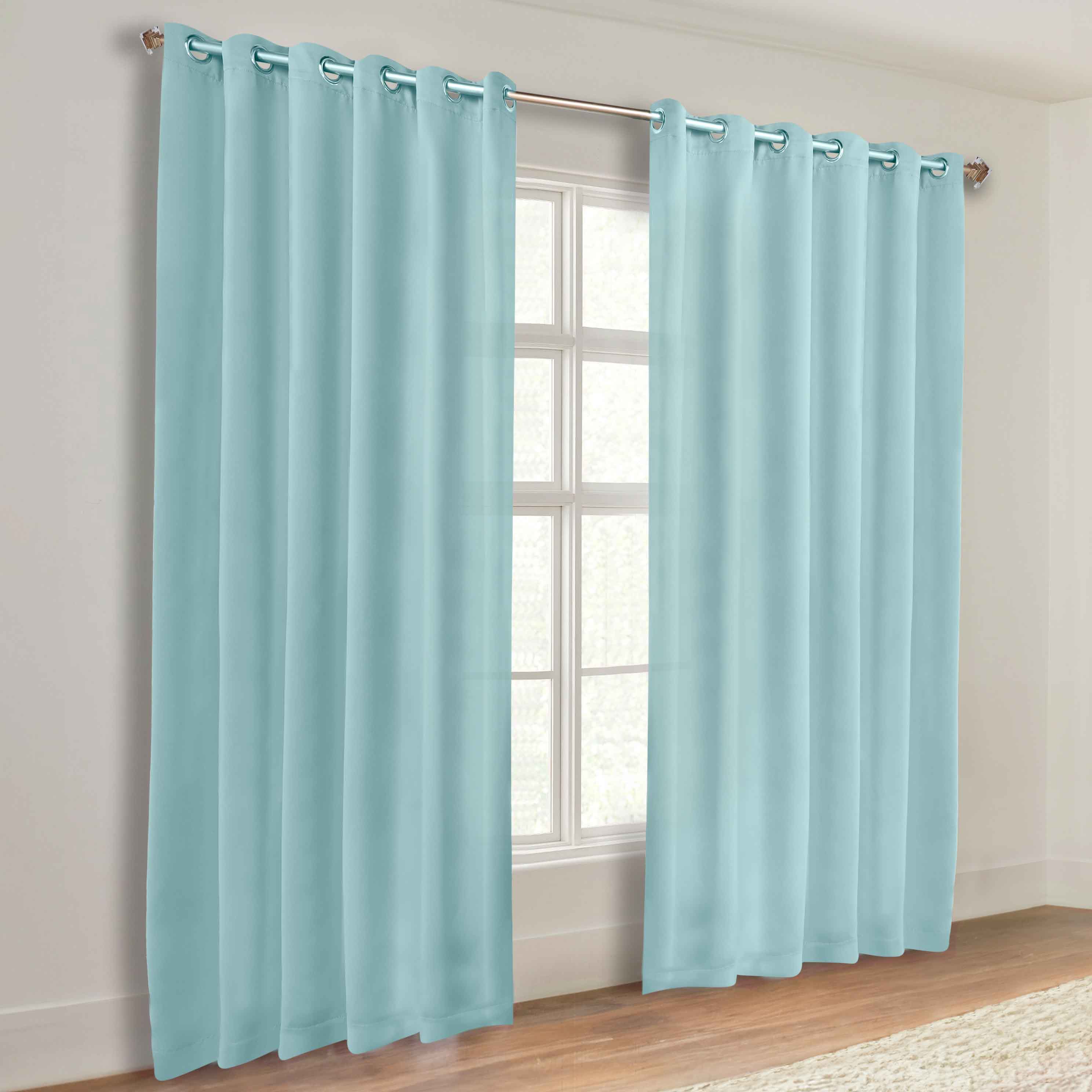Machine Washable Blackout Curtains Set of 2 - Solid Color Room Darkening Window Treatments for Bedroom & Nursery - Blocks Light & Noise for Better Sleep