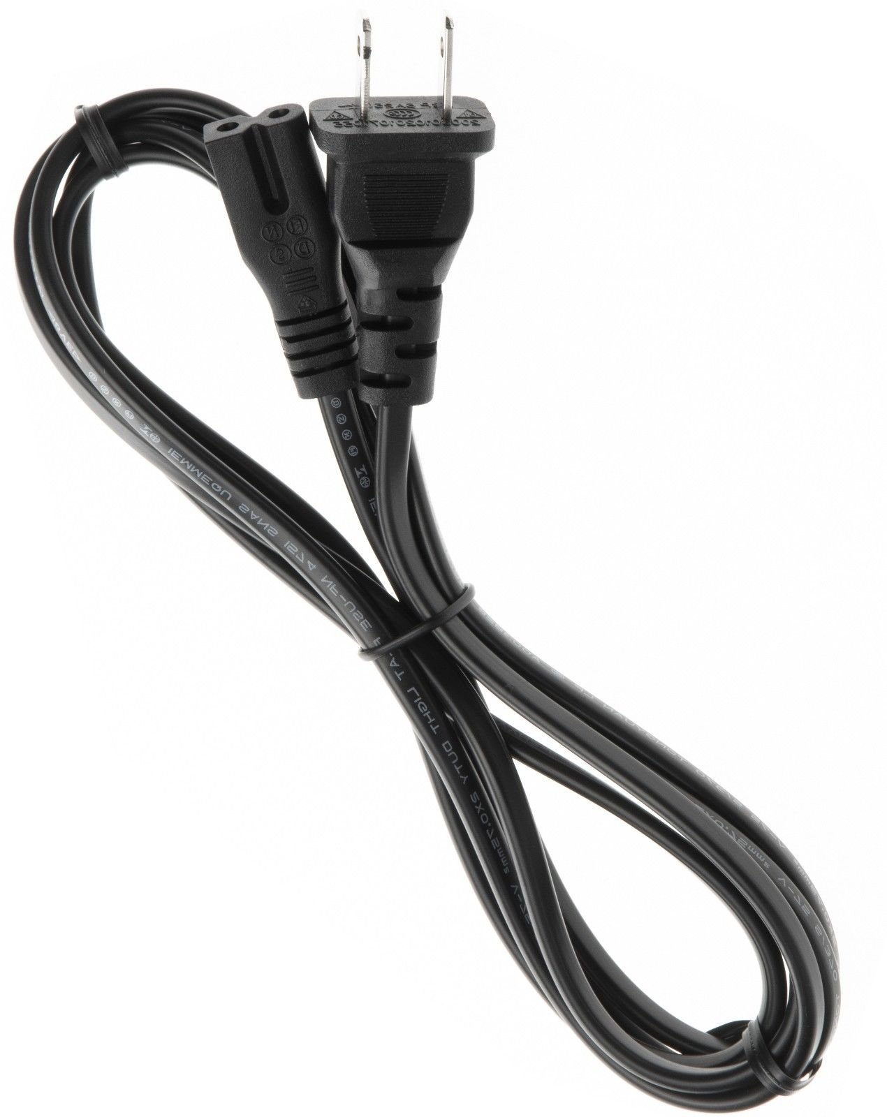 Tatastar Flat Fig 8 Speaker Cable - 2 Prong Power Cord for AV20 AV30 AV40 L89 Audio Systems - Perfect for Home Theater, Studio Monitors & Hi-Fi Speakers