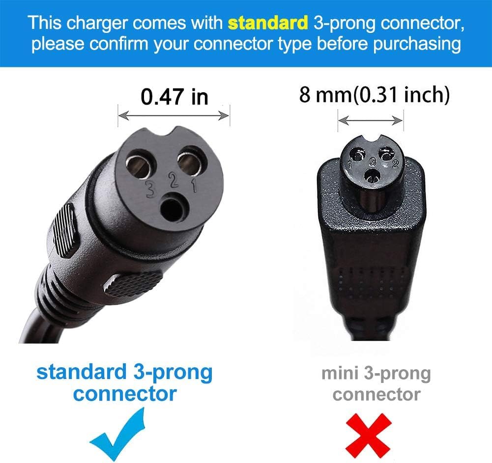 Original Razor 24V Charger for Electric Scooter Battery - Compatible with E100, E200, E300, E500, MX350, Dirt Bike, Pocket Mod, Motorcycle & ATV - Replacement Part# w13112099014 - Perfect for Home, Commuting & Outdoor Adventures