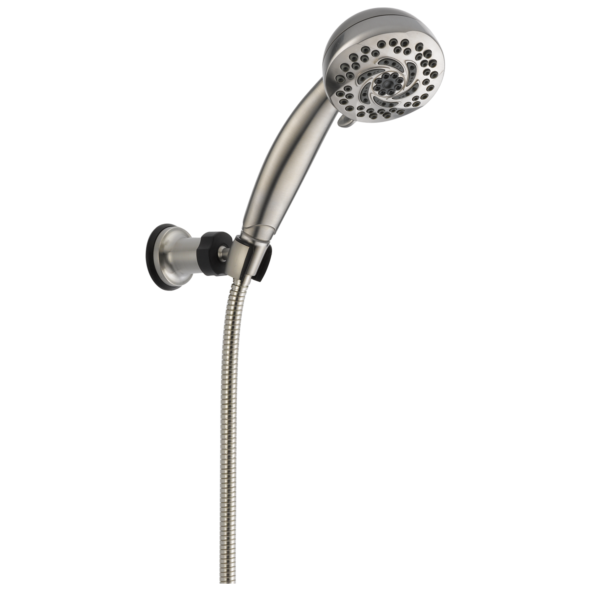 Delta 5-Setting Fixed Wall Mount Hand Shower - Stainless Steel (Model 55436 SS PK) - Perfect for Bathroom, Spa, and Pet Washing Areas