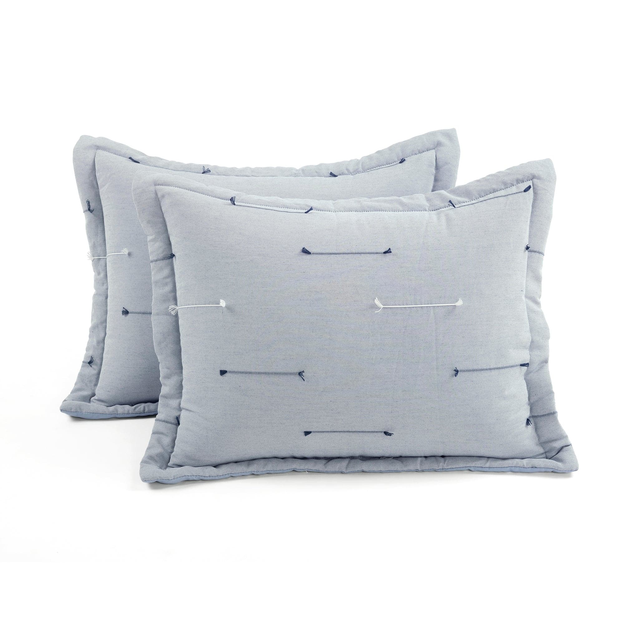 Boho Stripe Jacquard 3-Piece Comforter Set - Queen Size Bedding with Matching Pillow Shams - Perfect for Bohemian Bedroom Decor & Guest Room Styling