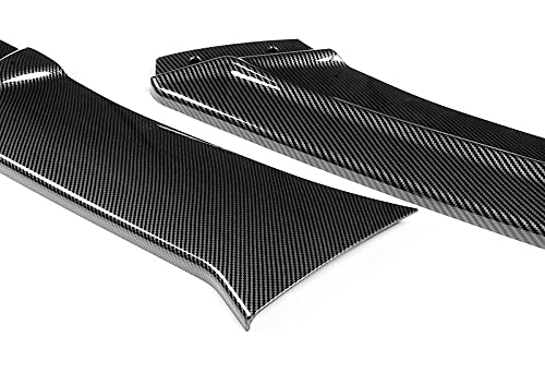 Carbon Fiber Front Bumper Lip Splitter Kit (3PCS) for 2013-2018 Chevy Malibu - PU/PCF Material - Aggressive Style Upgrade for Street Racing & Car Shows