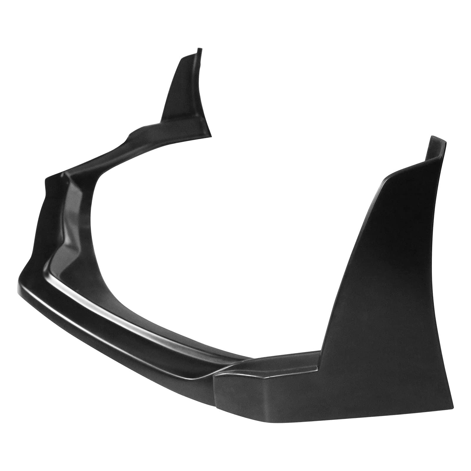 IKON MOTORSPORTS 2PCS Front Bumper Lip Splitter Winglet + Front Bumper Lip for 2017-2020 Toyota 86 | PU Unpainted Black CS Style Body Kit | Enhances Aerodynamics & Protects Bumper | Perfect for Street Racing & Car Shows