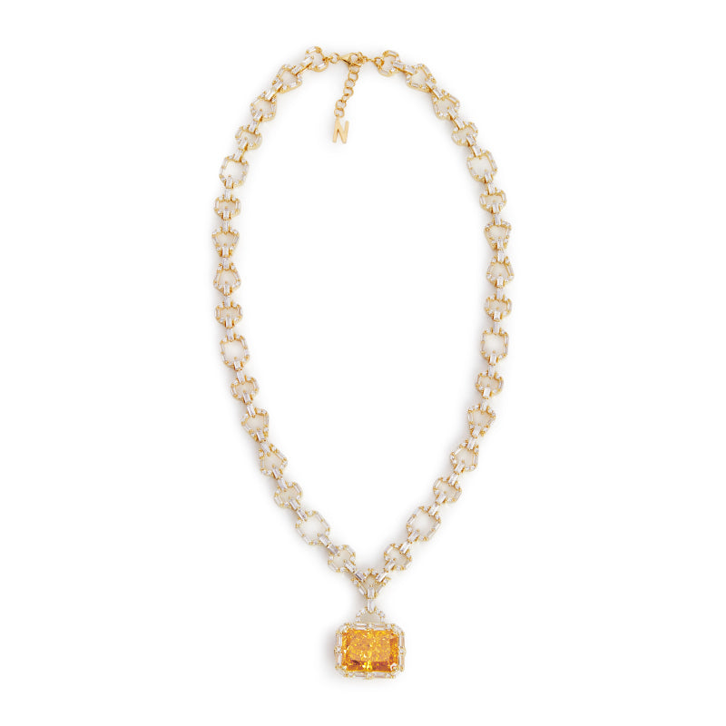 Houlehan Necklace for Women - Elegant Gold Plated Pendant Jewelry Gift for Her | Perfect for Parties, Weddings & Everyday Wear