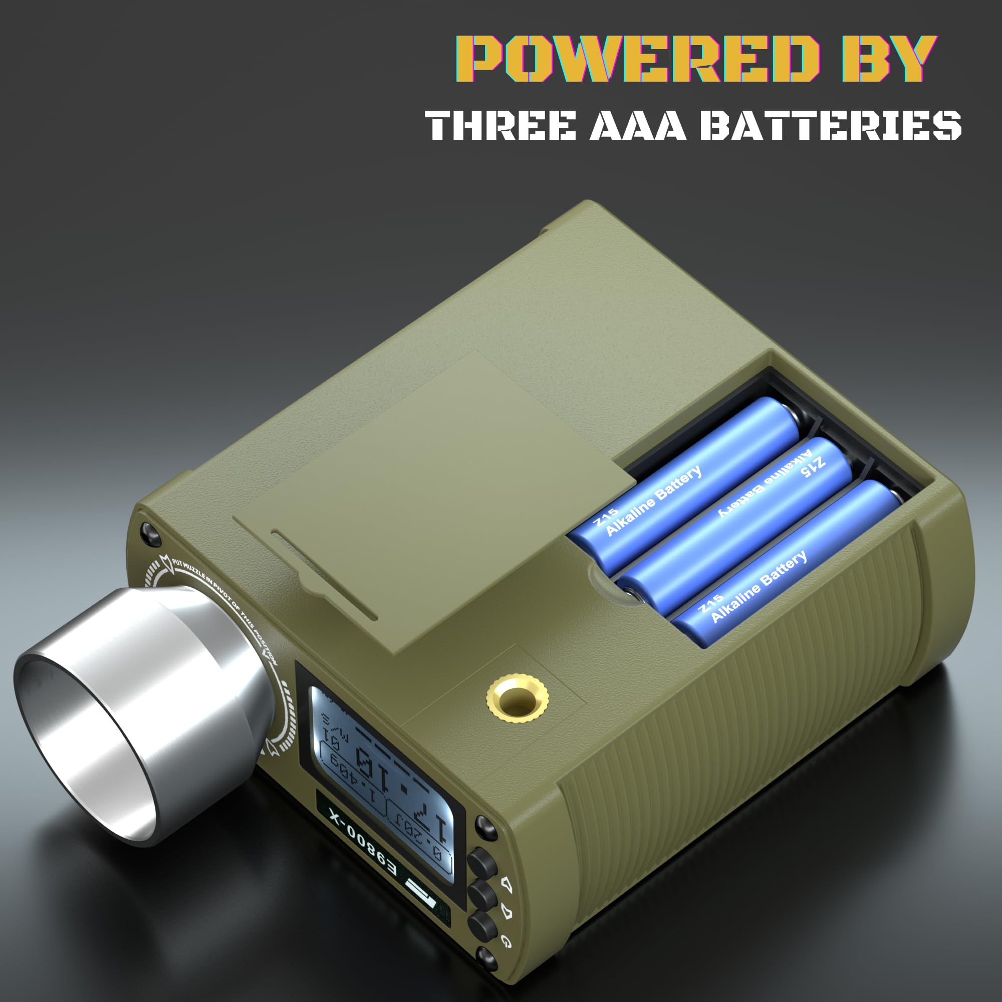 High Power Airsoft Chronograph - Ballistic Shooting Speed Tester for Paintball & Air Rifle | Measure MPS/FPS & Joules | Perfect for Target Practice & Field Testing