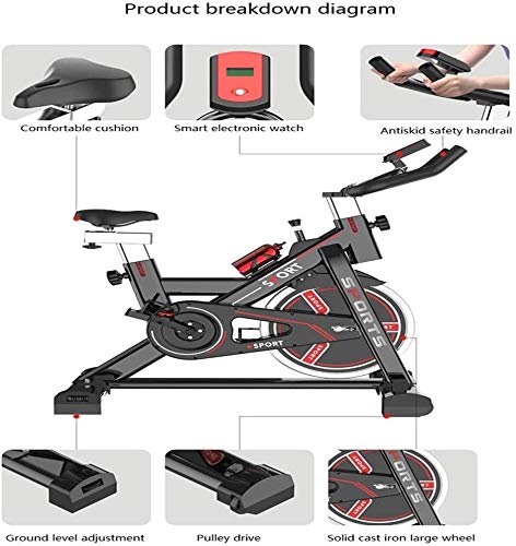 Foldable Upright Exercise Bike for Home Gym - Quiet Indoor Cycling Bike with Adjustable Resistance for Cardio & Strength Training - Perfect for Small Spaces, Apartment Workouts & Home Fitness Routines