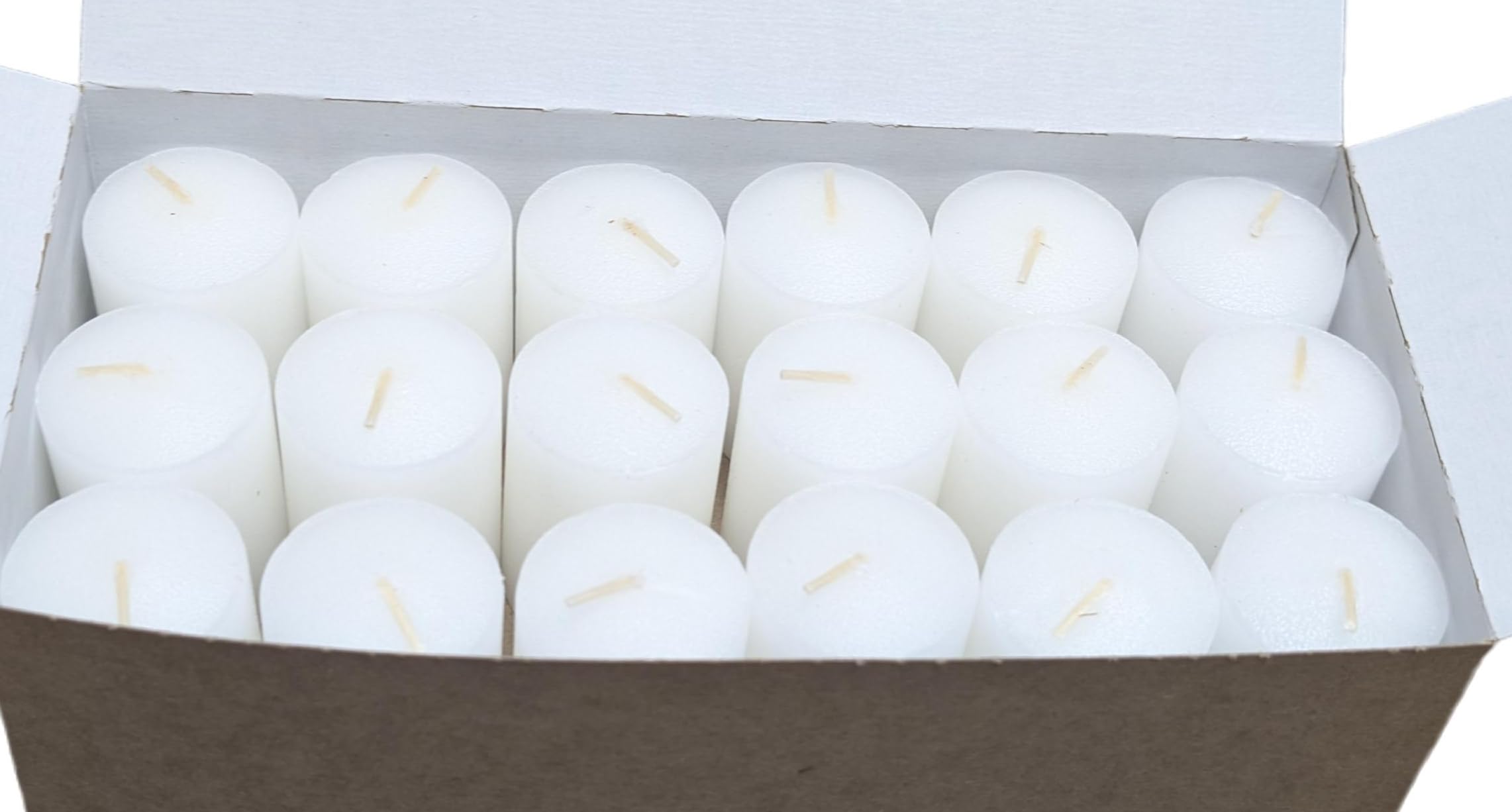 15-Hour Unscented White Votive Candles Bulk Pack - 288 Count for Weddings, Events, Restaurants, Churches & Home Decor | Emergency, Party, Spa & Luminary Use