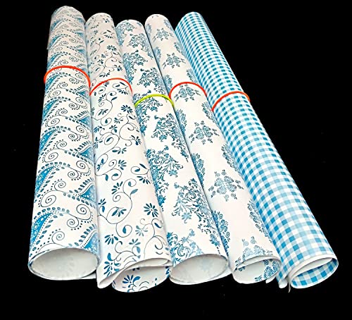 Blue Assorted Print