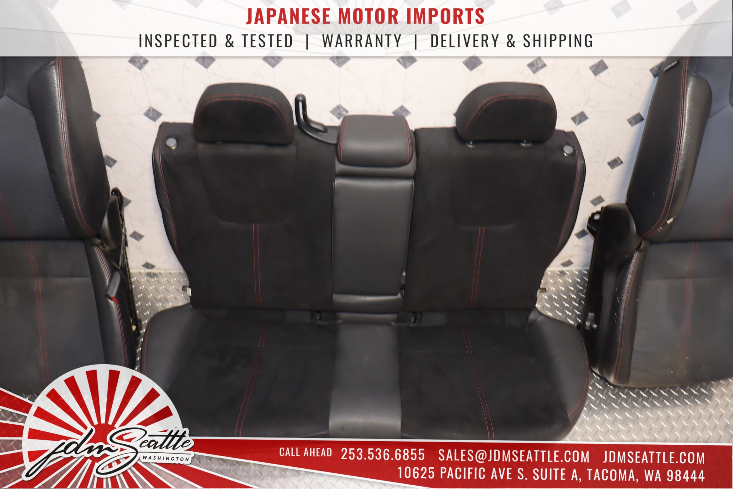 2008-2014 Subaru WRX STI OEM Version 10 Sedan Front & Rear Seat Set - JDM Genuine Parts for Performance Upgrade & Interior Restoration - Perfect for Car Enthusiasts & Auto Restoration Projects