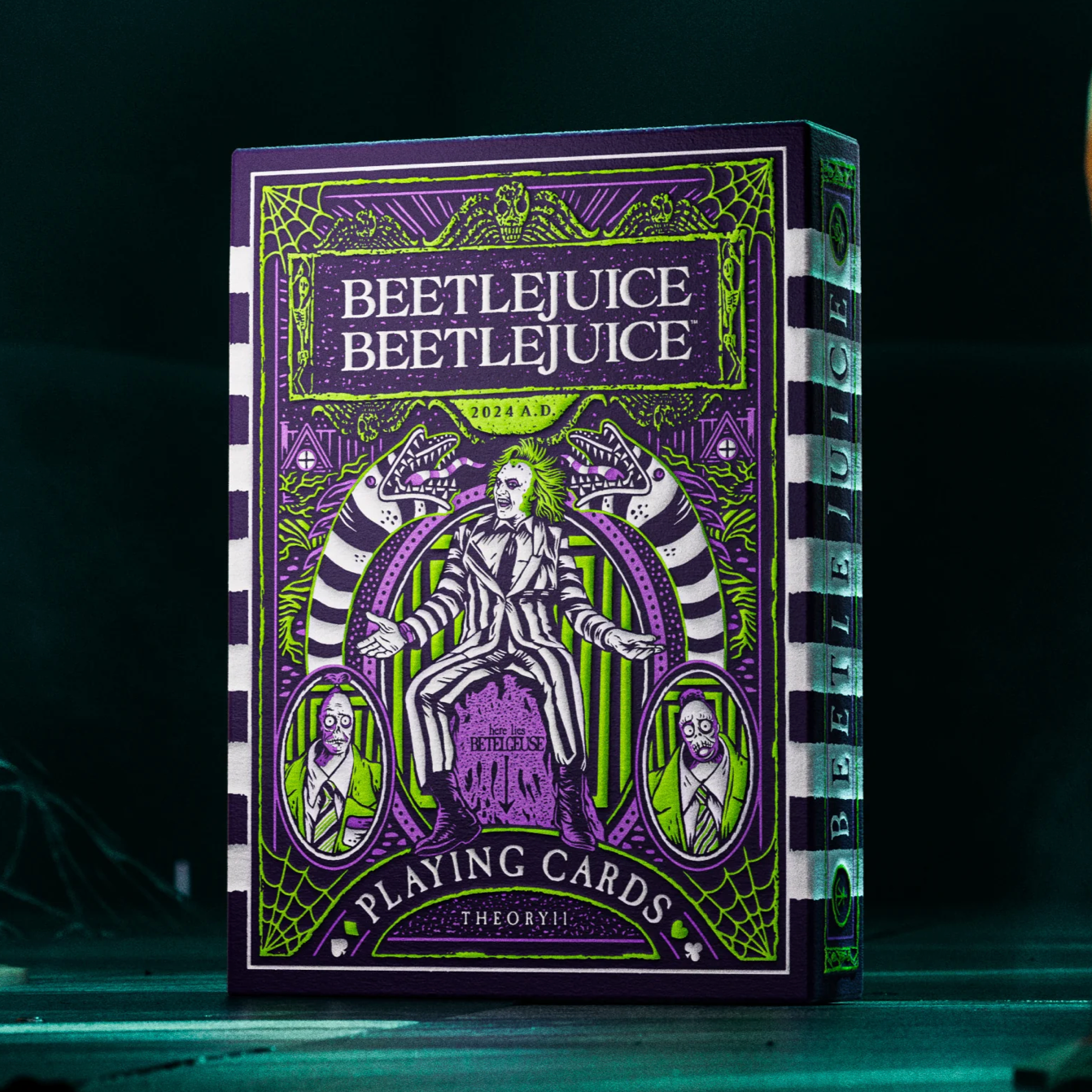Beetlejuice Themed Playing Cards - Premium Quality Deck for Card Games, Magic Tricks & Collectors - Perfect for Halloween Parties, Movie Nights & Gifts