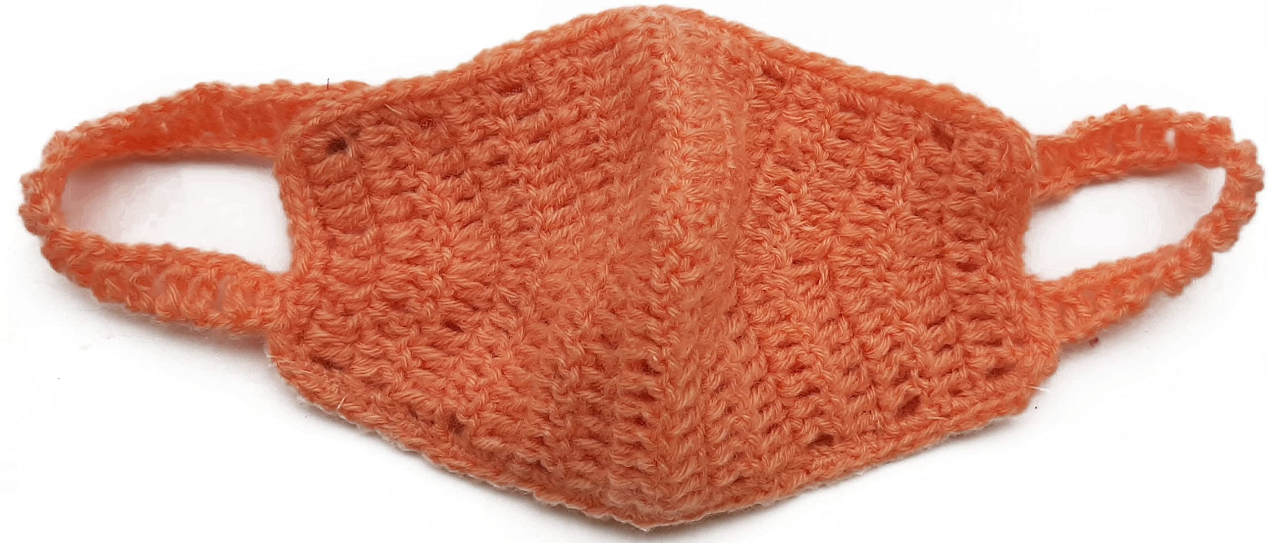 My Little Princess Handmade Wool Crochet Face Mask for Kids - Soft, Breathable & Adjustable (Multiple Colors) | Perfect for School, Playdates & Outdoor Activities