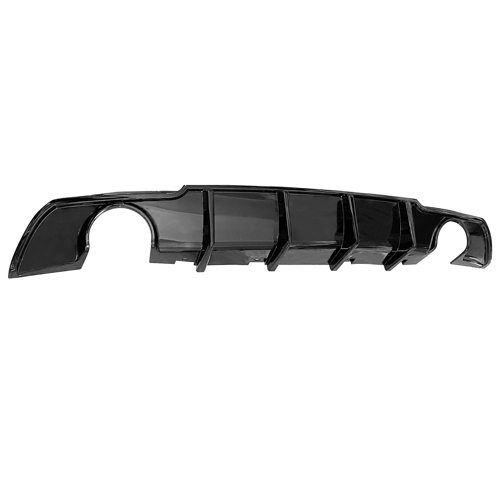 FREEMOTOR802 Rear Diffuser for 2015-2023 Chrysler 300 - Shark Fin Style Gloss Black PP Lower Valance Bumper Lip | Upgrade Your Car's Rear Appearance | Perfect for Street Style & Custom Builds