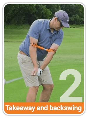 LC-1 Golf Swing Trainer - Linear Compression Training Aid for Men & Women - Improve Swing Mechanics Fast - Perfect for Driving Range & Home Practice