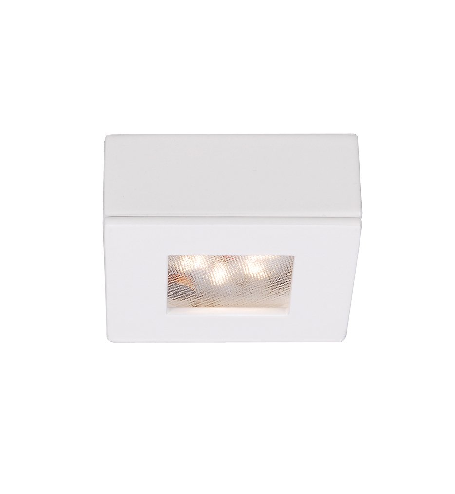 WAC LED Square Button Lights 3000K Black for Home & Office