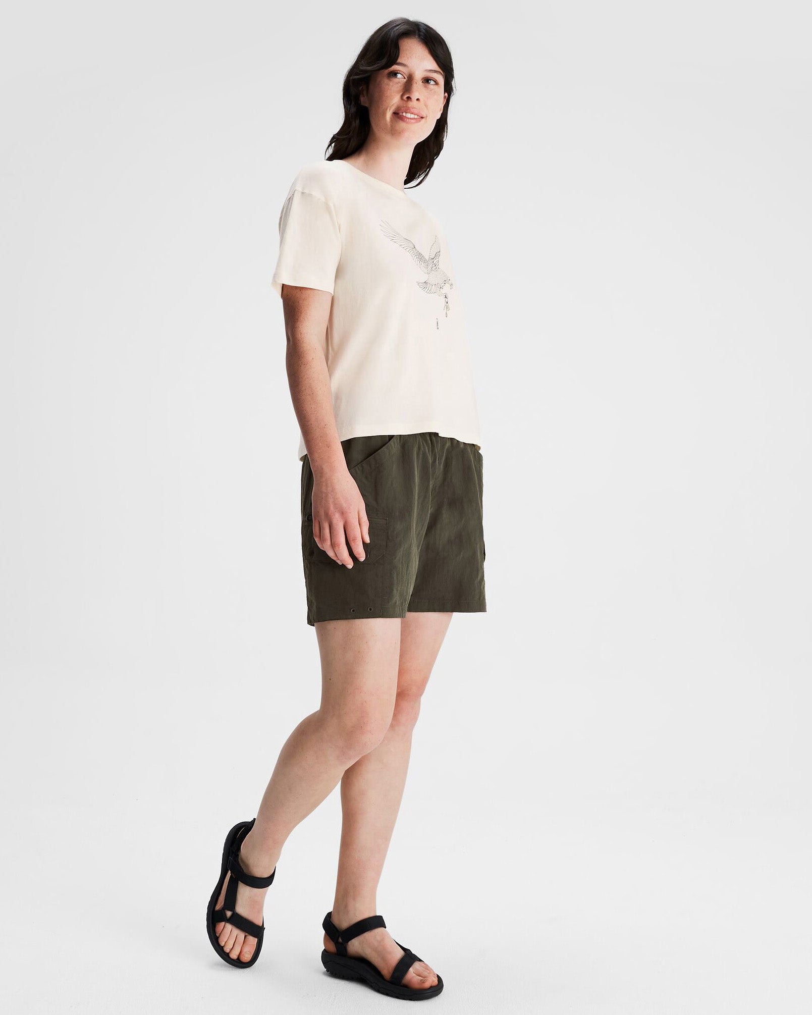 Organic Cotton T-Shirt for Women by O.Smither - Soft & Breathable Natural Tee - Perfect for Casual Wear, Yoga & Everyday Comfort