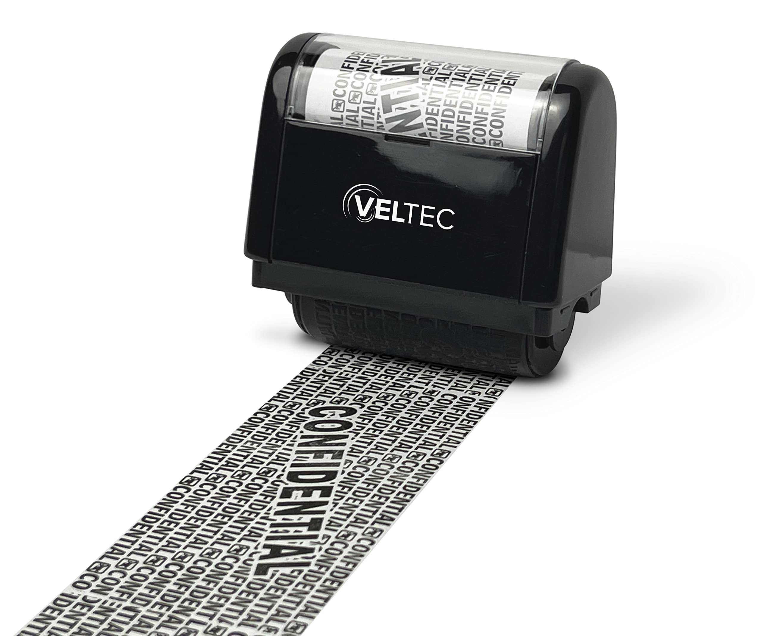 Confidential Roller Stamp for Identity Protection - Anti-Theft Security Stamp with Ceramic Box Cutter | Perfect for Office Documents, Mail Privacy & Home Security