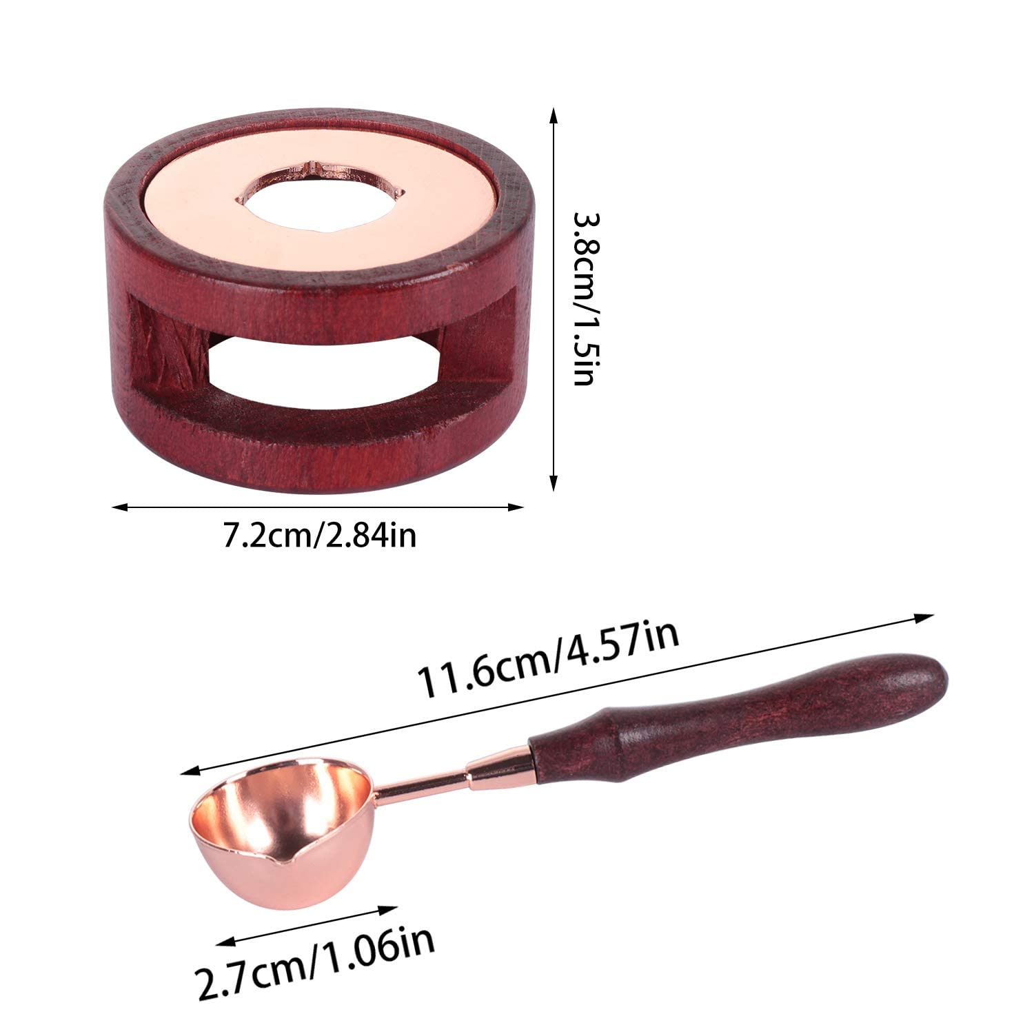 Premium Wax Seal Warmer Kit - Electric Wax Melting Pot with Spoon for DIY Sealing Wax Stamps, Letters & Envelopes - Perfect for Wedding Invitations, Gift Wrapping & Vintage Craft Projects