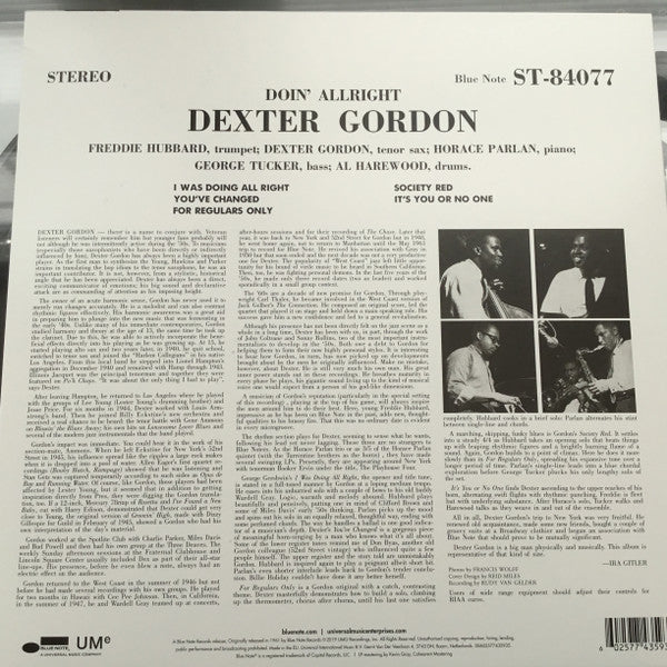 Dexter Gordon Jazz Saxophone Music Albums & Vinyl Records - Classic Jazz for Relaxation, Study & Dinner Ambience
