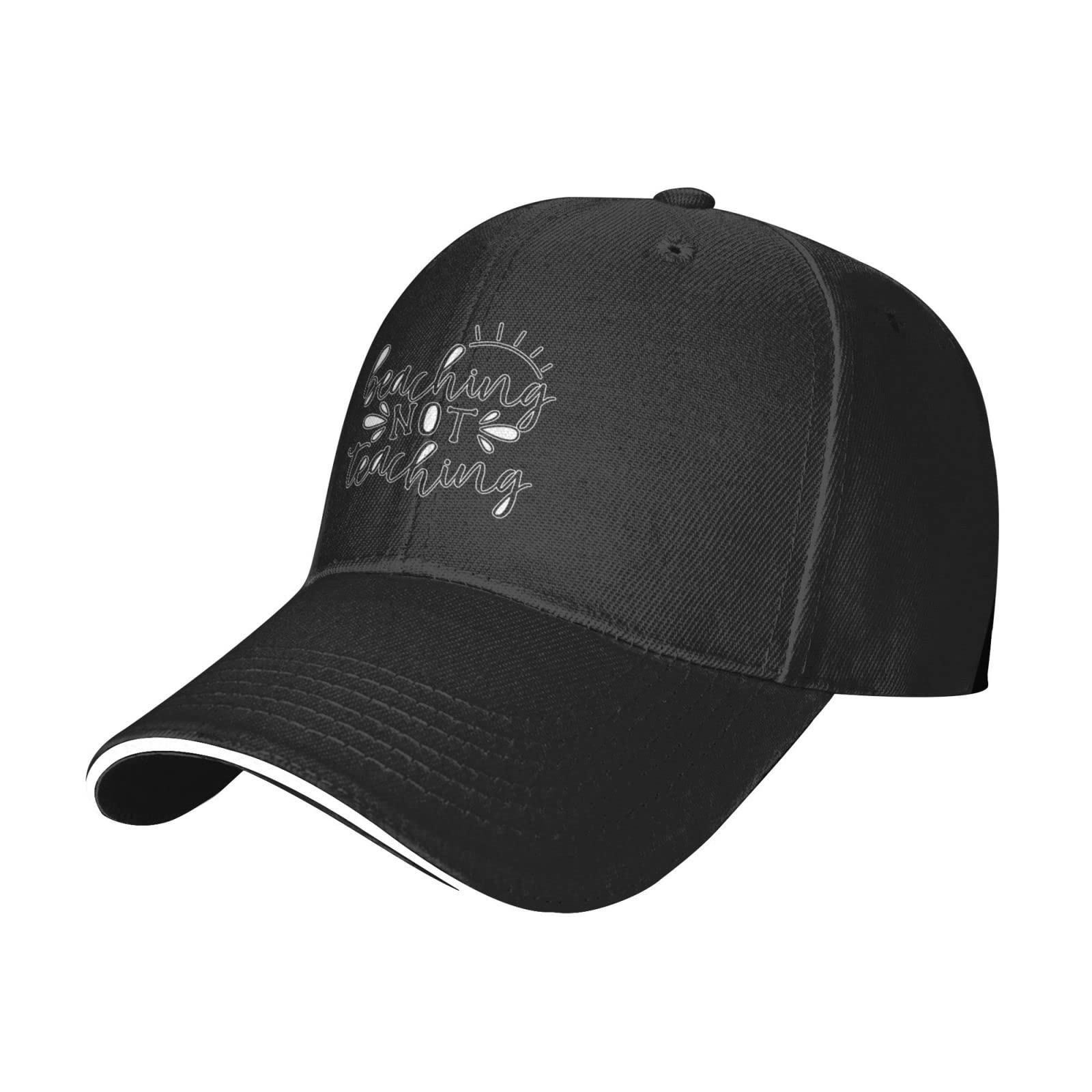 3D Printed Beach Not Teaching Hat - Adjustable Unisex Fashion Cap for Outdoor Activities, Sports & Casual Wear