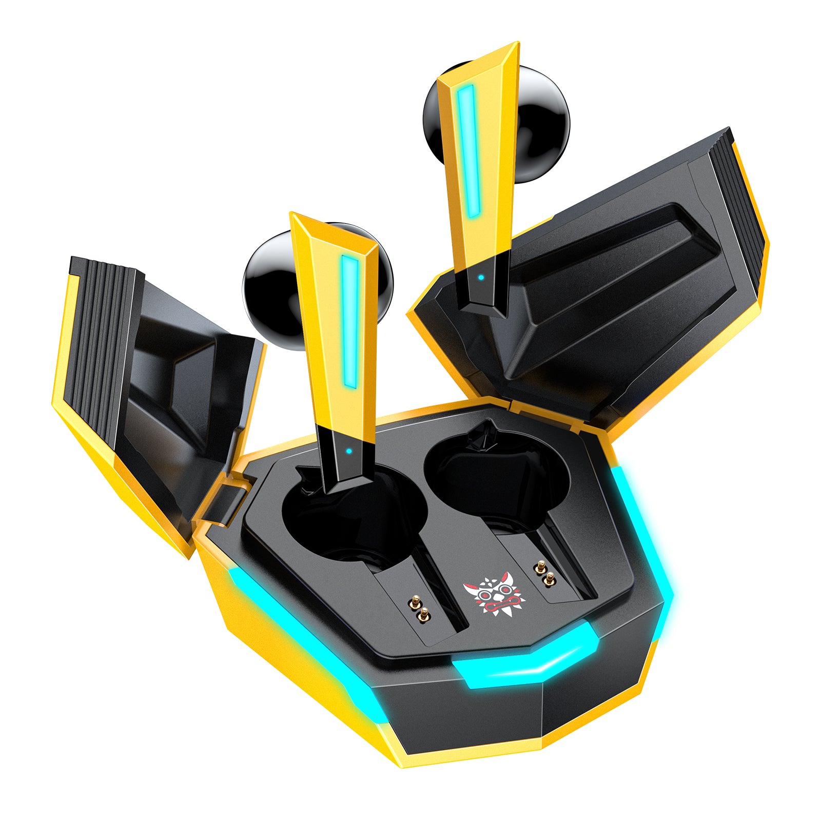 ONIKUMA T32 Bumblebee Wireless Bluetooth Gaming Headset with Microphone - Noise Cancelling Over-Ear Headphones for PC, PS4, Xbox, Mobile Gaming & Music Listening