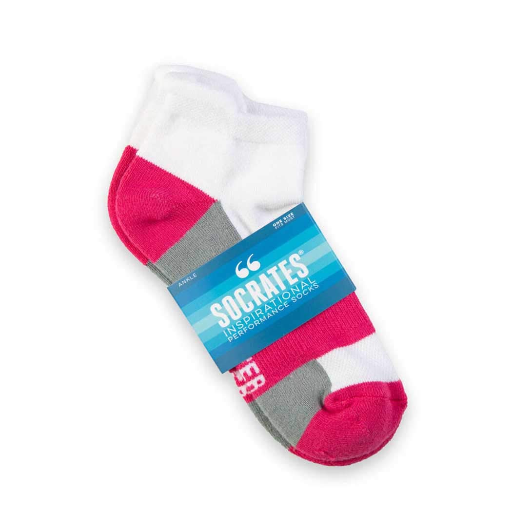 Gone For a Run Inspirational Ankle Socks for Women - Motivational Running Socks with Positive Affirmations - Perfect Runner Gifts for Marathon Training & Workout Motivation - Ideal for Jogging, Gym & Everyday Wear