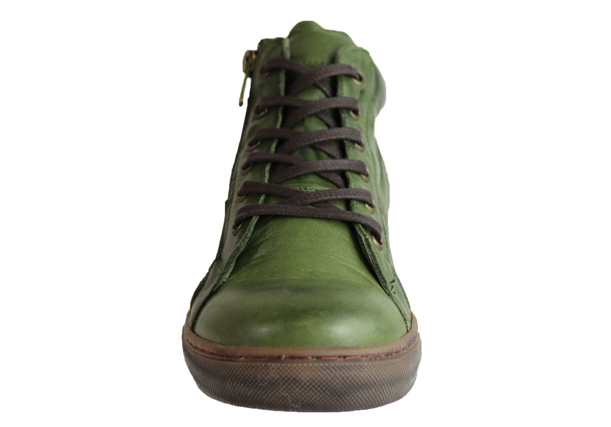 Women's Comfort EG1570 Flat Leather Ankle Boots - European Style for Casual Wear, Office & Walking