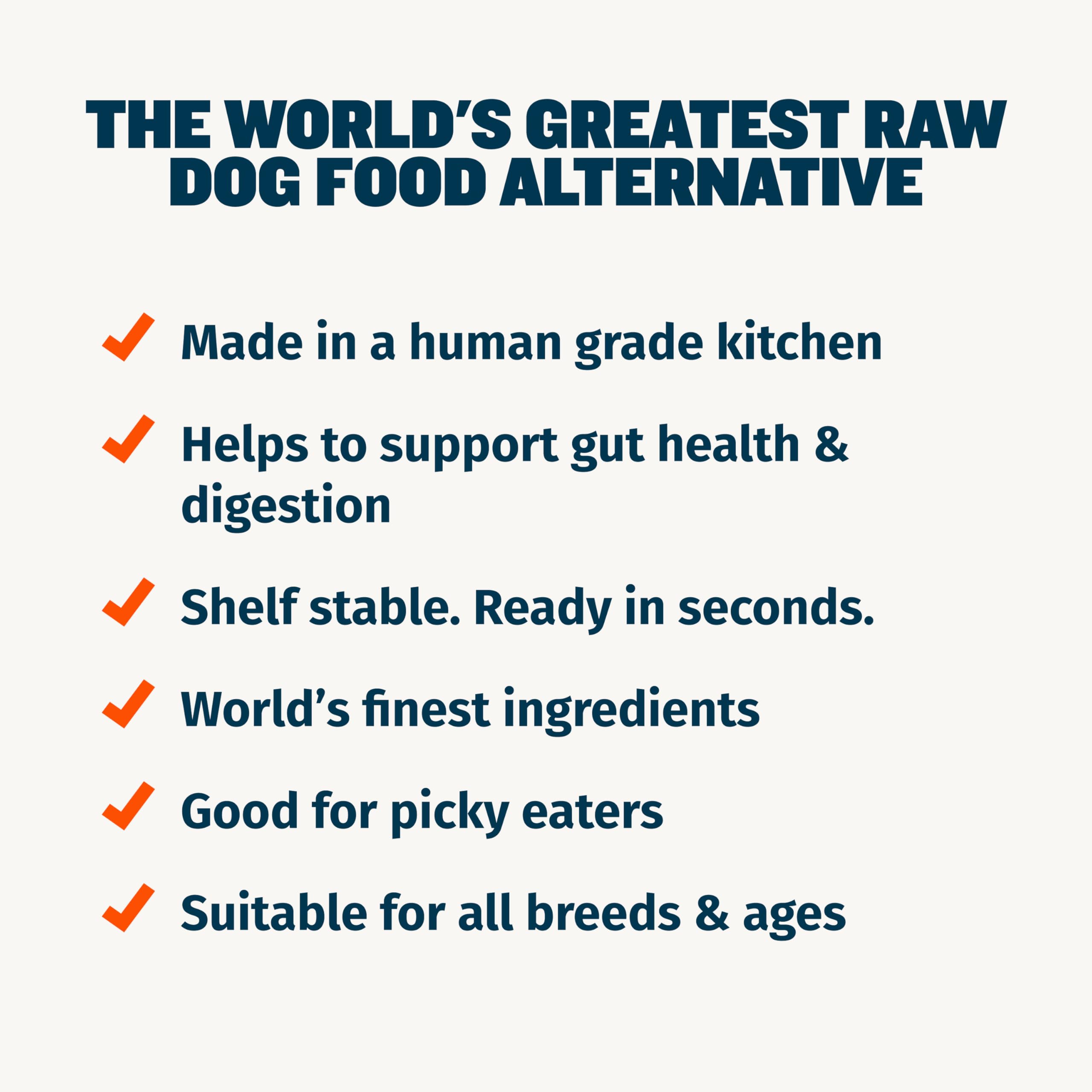 Bully Max Instant Fresh Wet Dog Food - High Protein Dehydrated Raw Dog Food with Natural Chicken Recipe - 15 oz Pouch (Makes 2.5 lbs) - Grain-Free, Vet Recommended for Puppies & Adult Dogs - Perfect for Travel, Camping & Emergency Pet Food Supply