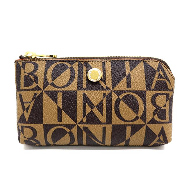 Bonia Monogram Coin Purse Wallet for Women - Genuine Leather Small Zipper Wallet for Cash & Cards - Perfect for Travel, Shopping & Everyday Use
