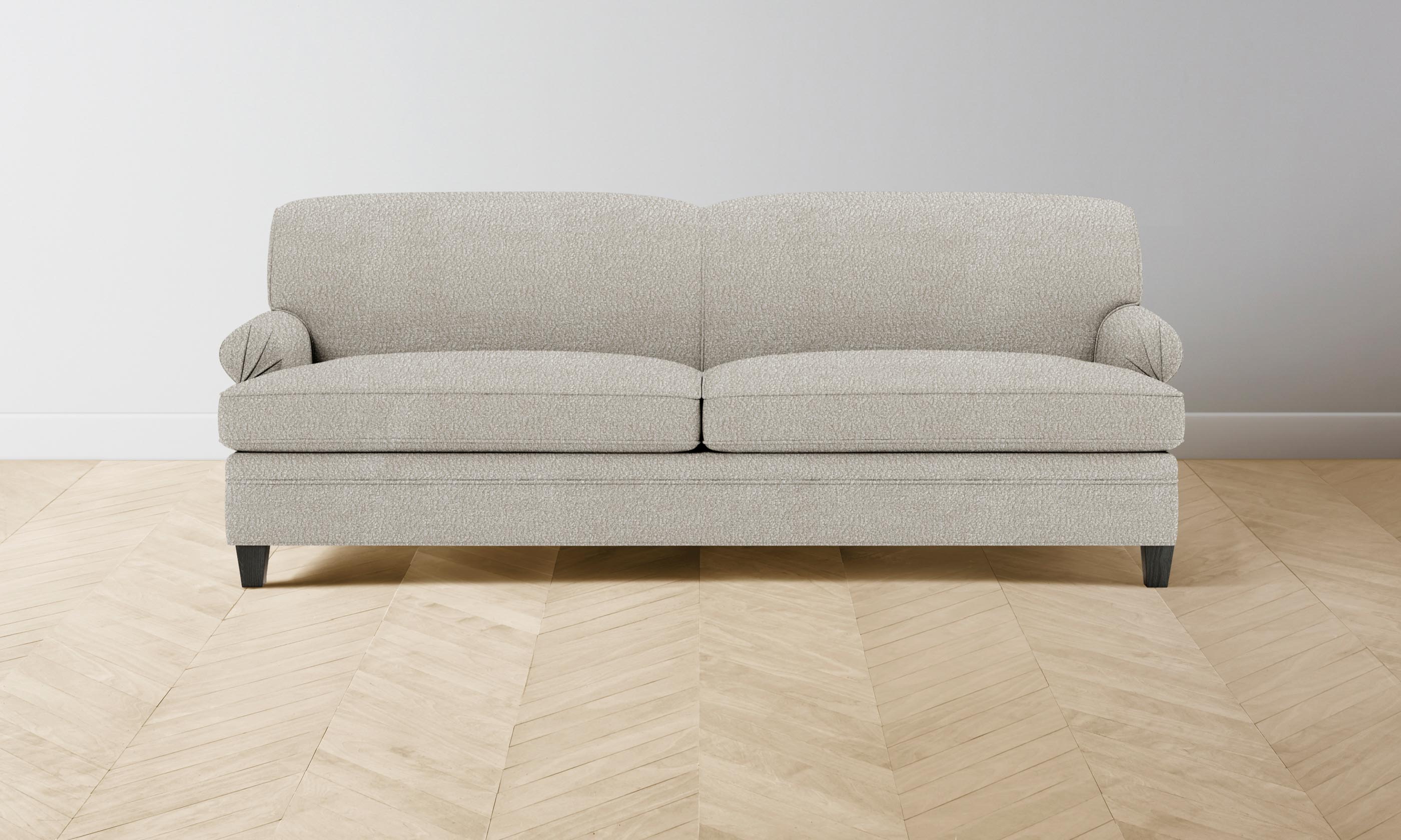 Carmine Sofa - Italian Bouclé Fabric Upholstered Modern Living Room Furniture for Small Spaces & Apartments | Perfect for Cozy Home Decor & Relaxing Evenings