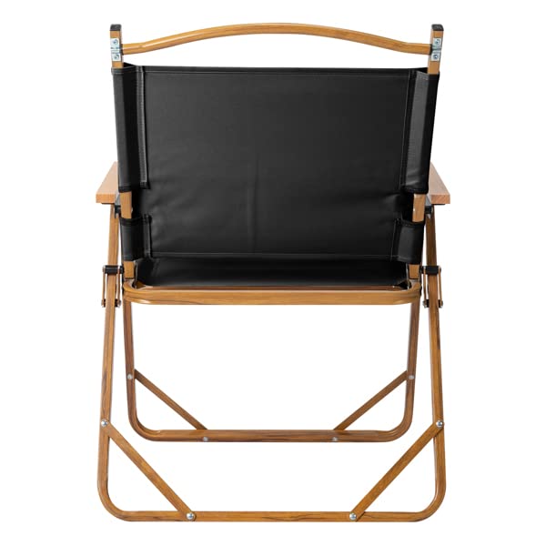 Portable Folding Chair with Aluminum Frame & 600D Oxford Fabric - Lightweight Outdoor Camping Chair for Patio, Beach, Lawn, Hiking, Fishing, Backyard & Garden - Perfect for Picnics, BBQs, and Outdoor Relaxation (Black)