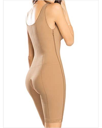 Leonisa Women's Power Body Shaper with Thigh Slimmer - Tummy Control Shapewear for Waist Training, Postpartum & Everyday Wear