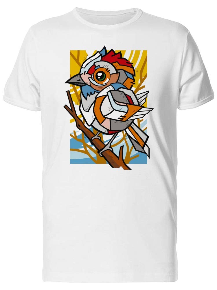 Stylish Abstract Bird Art Men's T-Shirt - Trendy Graphic Tee for Casual Wear & Street Fashion