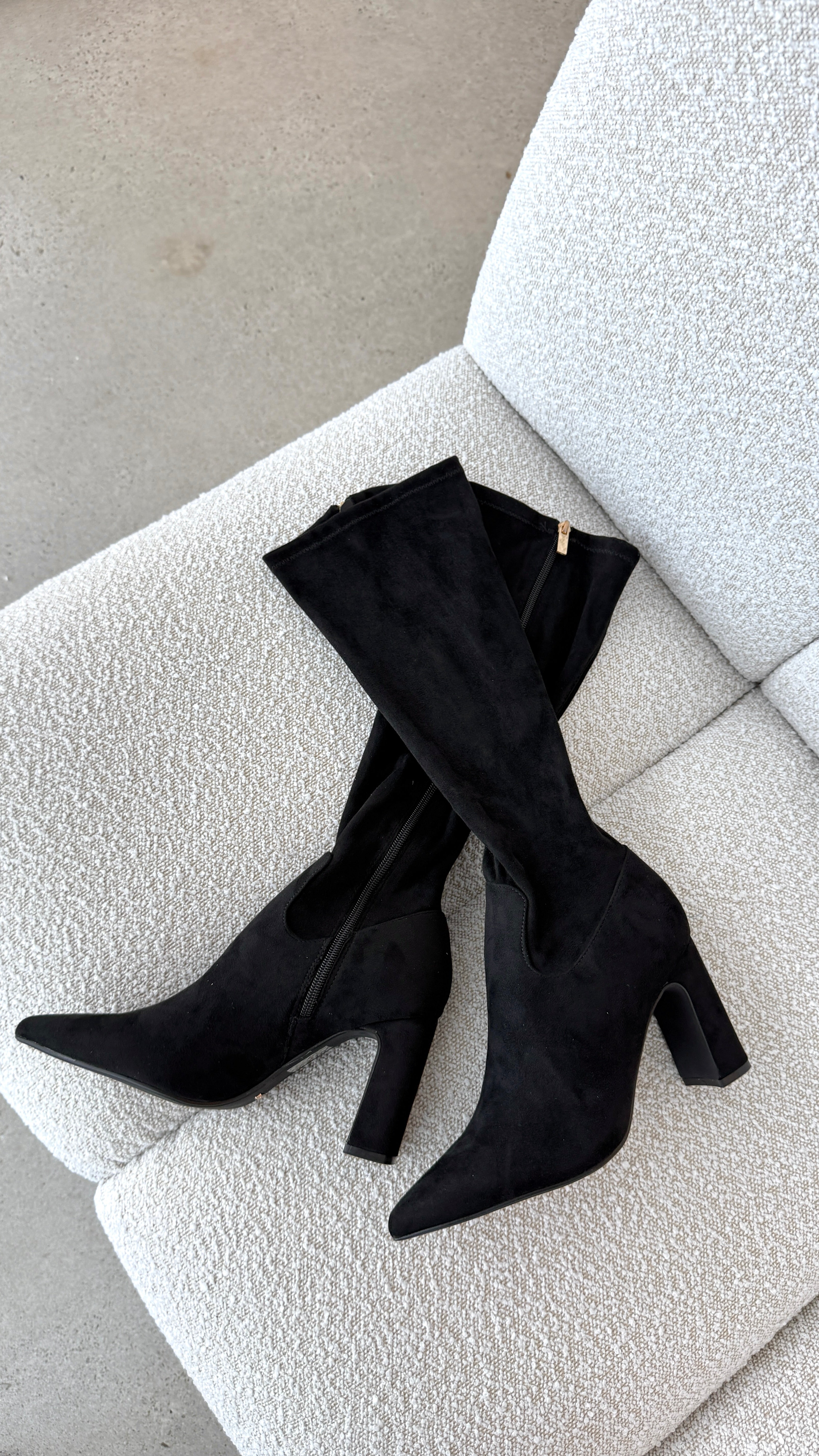 Freddy Boots for Women - Black Suede Ankle Boots | Comfortable & Stylish for Fall/Winter Fashion, Office & Casual Wear