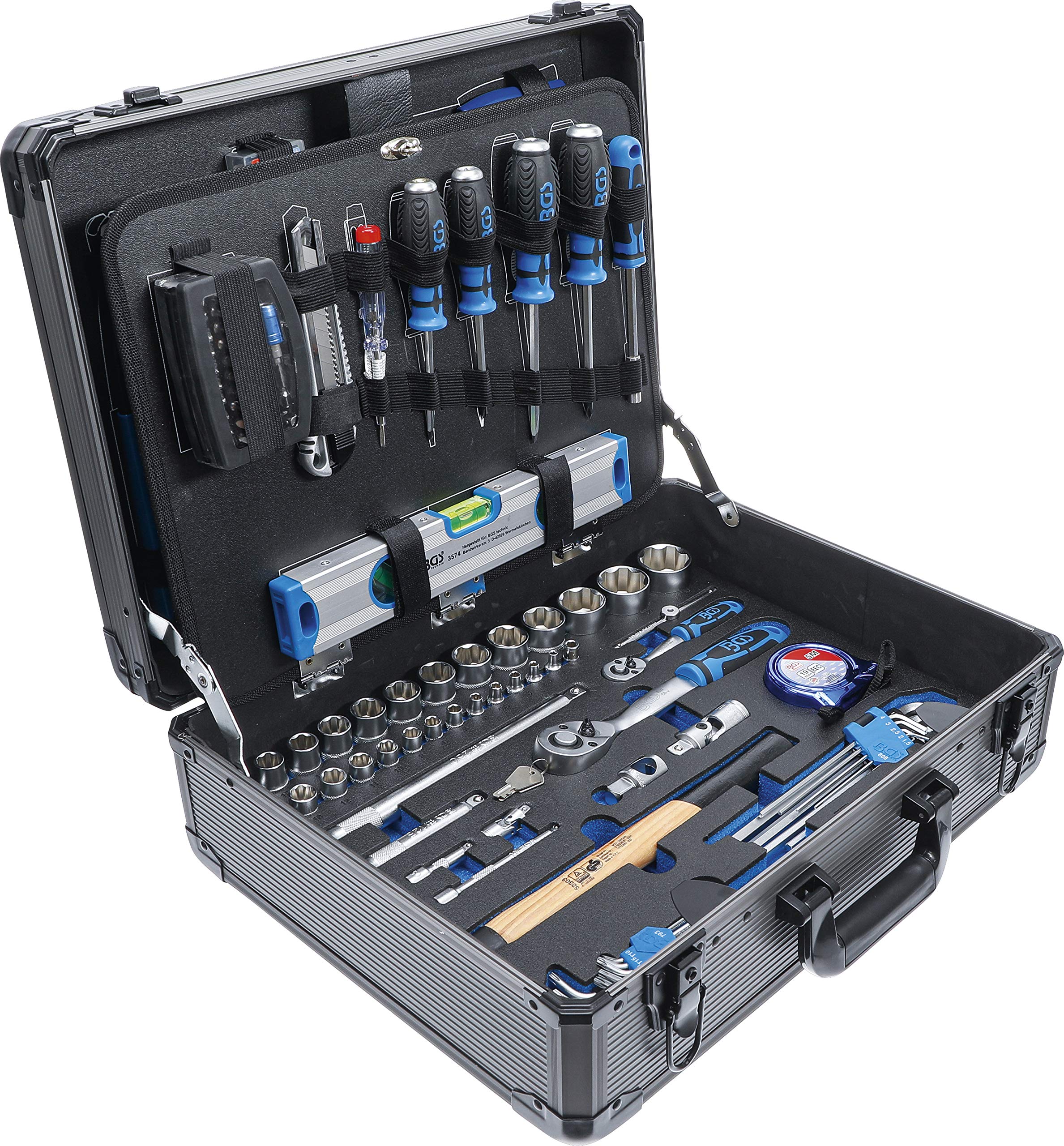 BGS 15501 149-Piece Tool Assortment Set - Professional Hand Tools Kit for Home Repair, Automotive & DIY Projects - Screwdrivers, Pliers, Wrenches & More