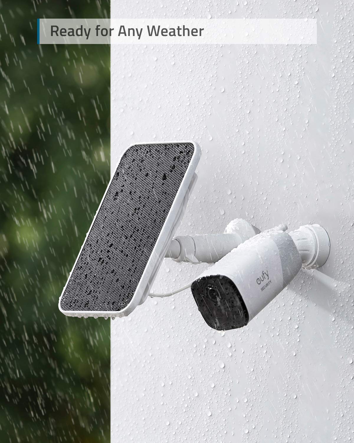 eufy Security Certified eufyCam Solar Panel - 2.6W Weatherproof IP65 Outdoor Charger for eufyCam Security Cameras | Continuous Power Supply for Home Surveillance & Property Protection