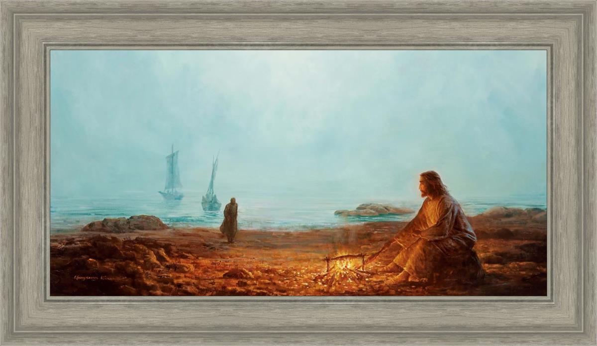By The Shore By Yongsung Kim - Coastal Wall Art Print for Beach House Decor, Ocean Themed Living Room & Bedroom