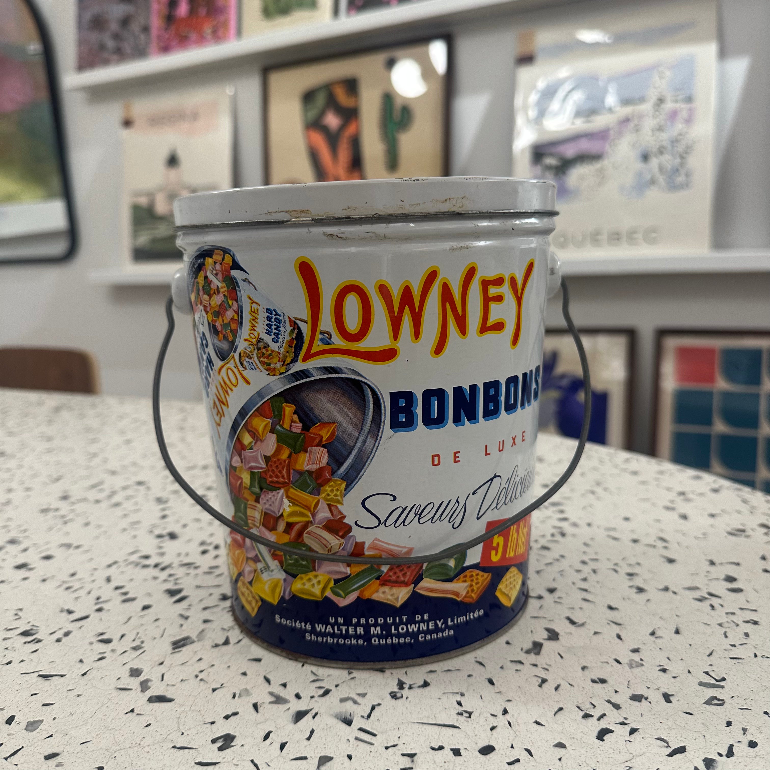 Lowney Bonbons Tin - Assorted Chocolate Candies in Vintage Tin Box - Perfect for Gifts, Parties & Holiday Treats