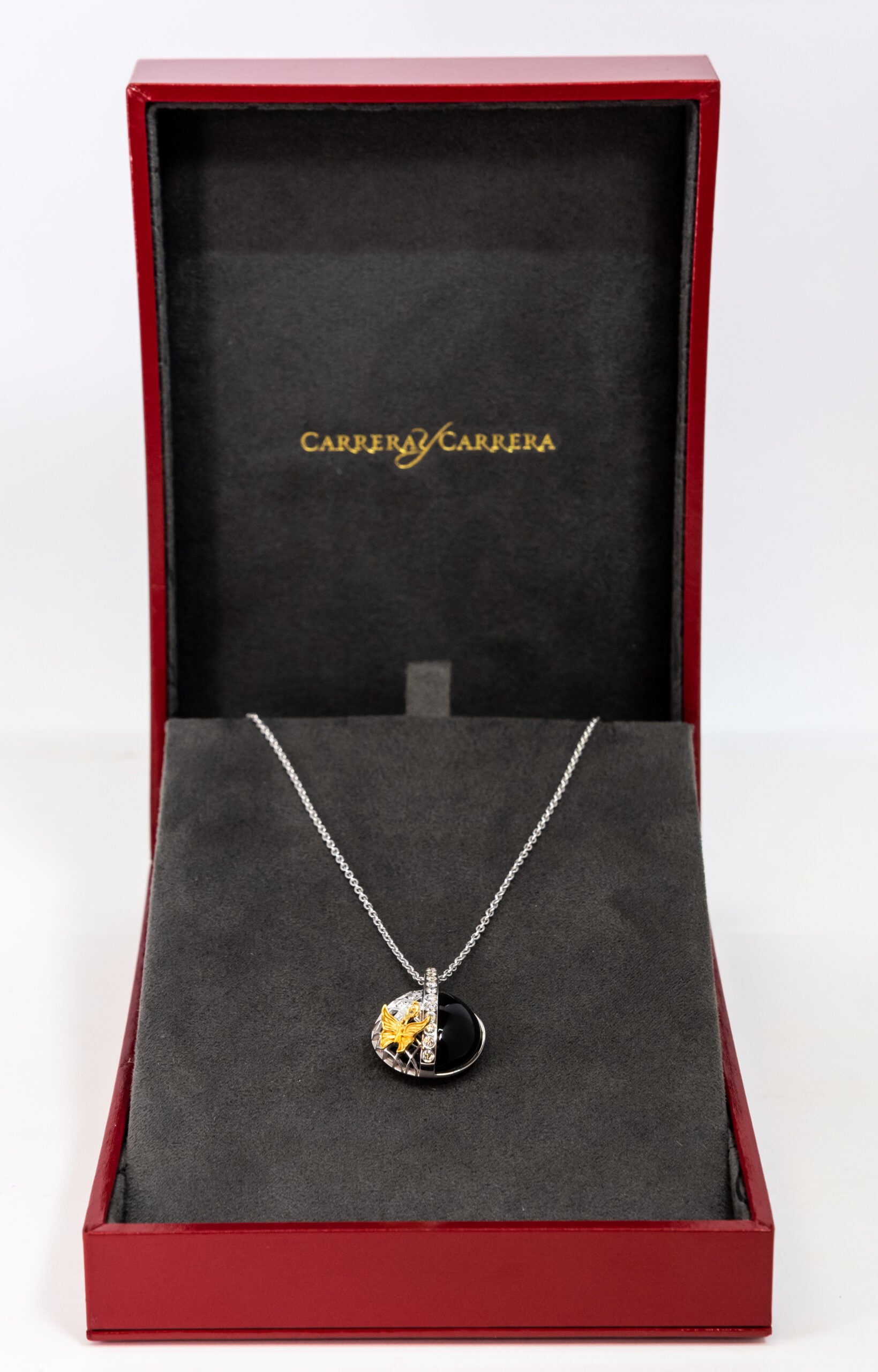 Carrera Y Carrera 18K White Gold Diamond Pendant Necklace - Elegant Jewelry Gift for Women, Perfect for Weddings, Anniversaries & Special Occasions