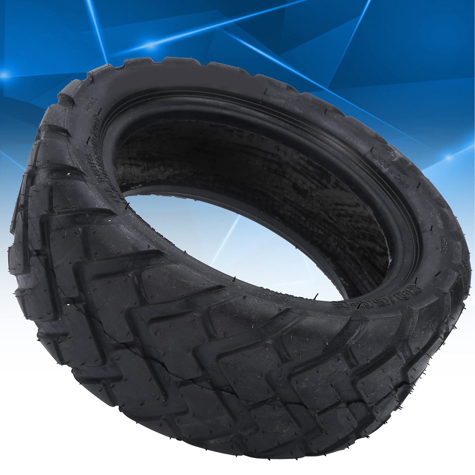 VBESTLIFE 80/60-6 Replacement Vacuum Tubeless Tire for Electric Scooter, Kart & ATV - Durable Rubber Tire for Off-Road & Urban Commuting