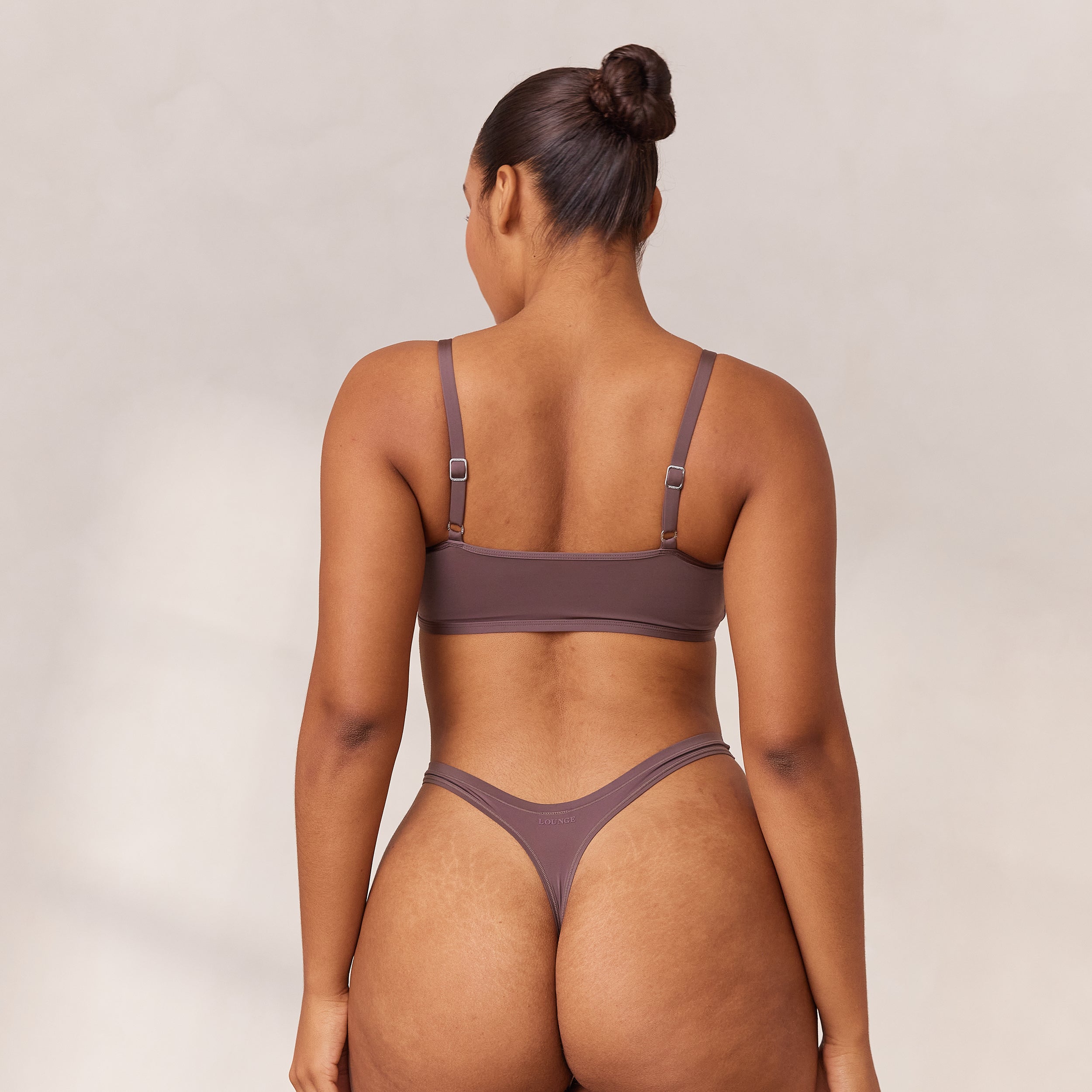 Barely There Bralette - Ultra Soft Wireless Comfort Bra in Damson Color | Perfect for Yoga, Lounge & Everyday Wear