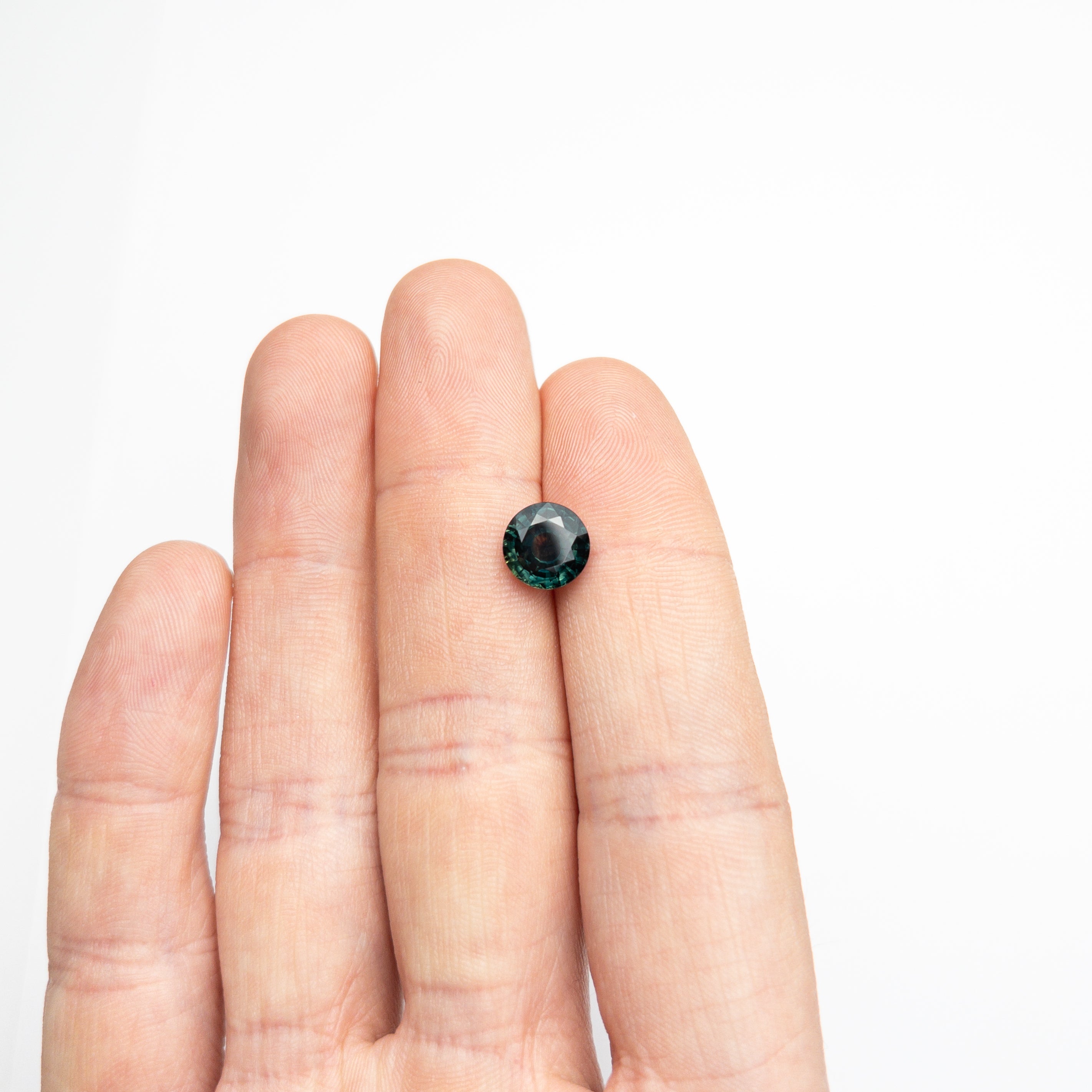 3.14ct Round Brilliant Blue Sapphire Gemstone - 8.70x8.66x4.96mm (19462-01) for Engagement Rings & Jewelry Making