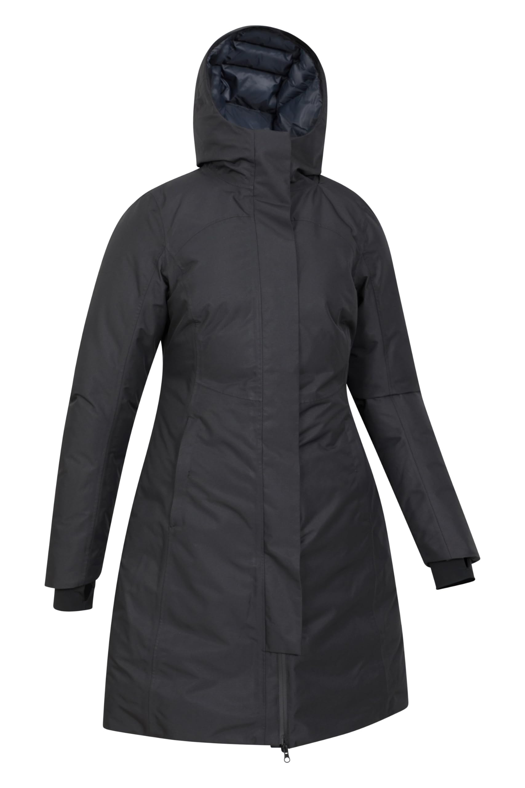 Mountain Warehouse Women's Polar Hybrid Long Padded Jacket - Waterproof Winter Coat for Hiking, Skiing & Outdoor Activities