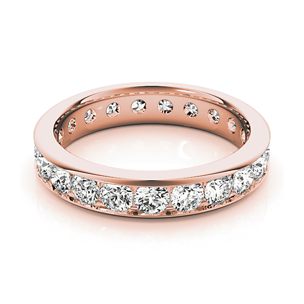 3.70 Carat Round Diamond Eternity Band Ring - Channel Set Wedding Band for Women, Perfect for Anniversary Gifts, Bridal Jewelry & Special Occasions