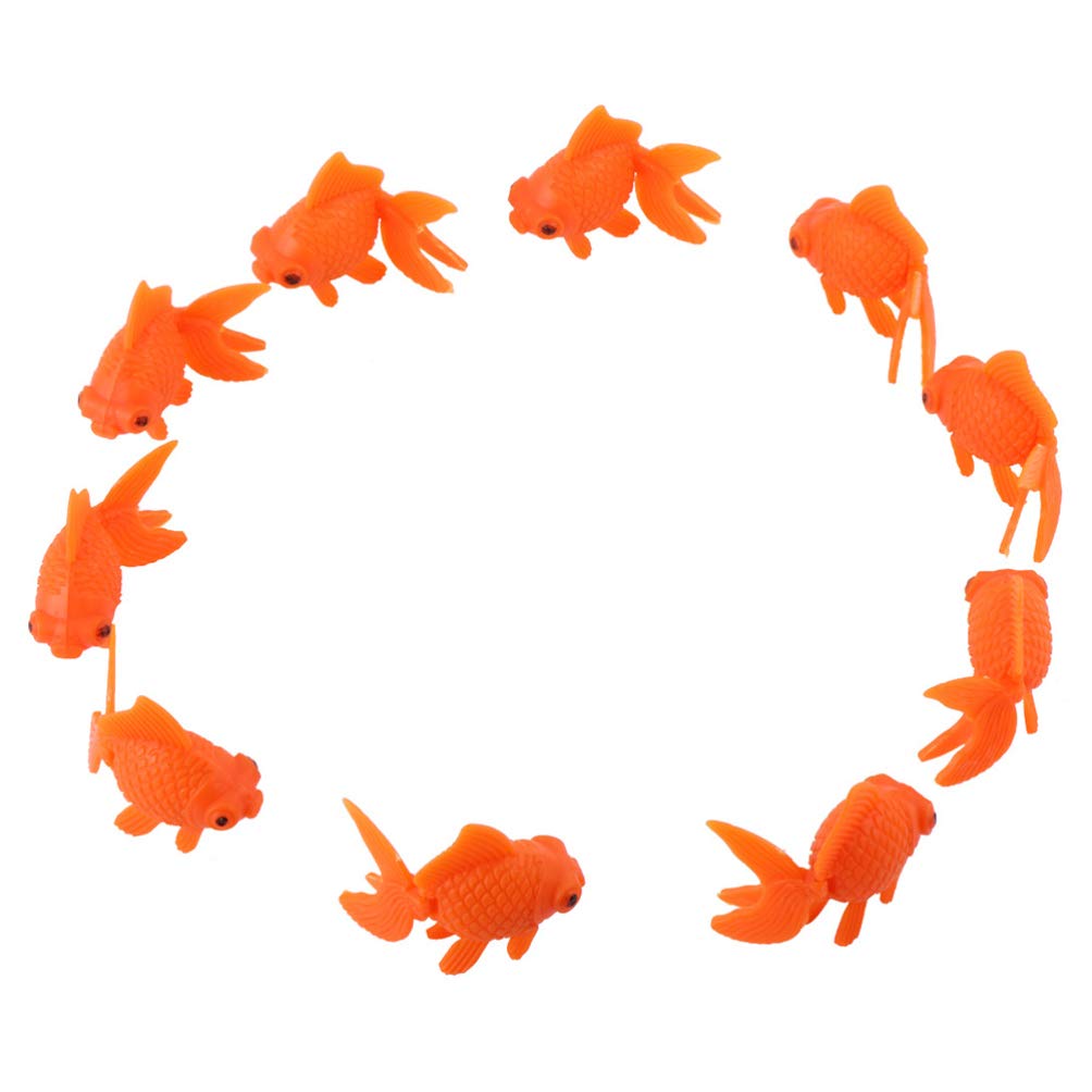 Balacoo 20pcs Realistic Floating Goldfish Toys for Aquarium Decor