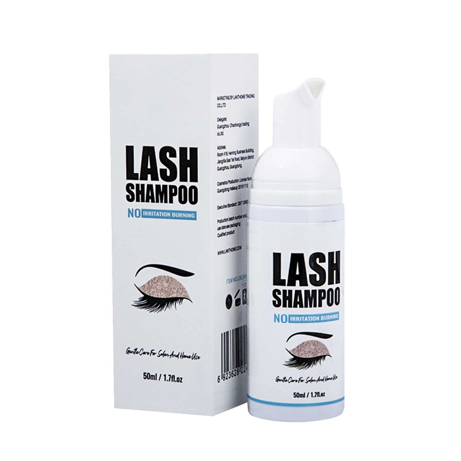 50ml Eyelash Extension Cleaner & Shampoo - Gentle Cleansing Mousse for Lash Extensions Removal - Professional & Home Use - Safe for Daily Eyelash Care - Perfect for Salons, Spas & Personal Lash Maintenance