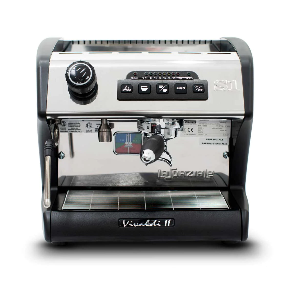 La Spaziale Vivaldi II Semi-Automatic Espresso Machine - Professional Grade Coffee Maker for Home & Cafe Use | Perfect for Espresso, Cappuccino & Latte Lovers