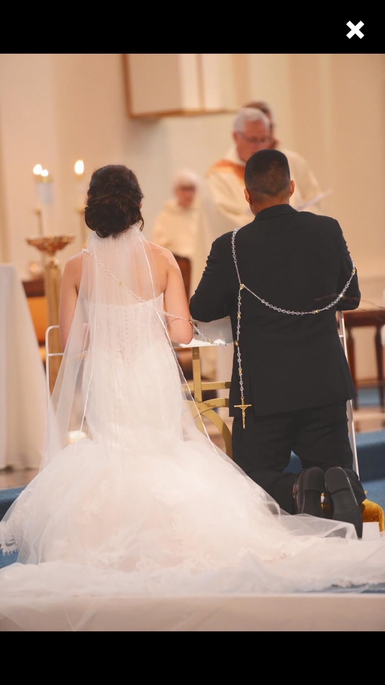Elegant White Pearls Silver Plated Crystal Wedding Lasso - Crystal Wedding Rosary & Lazo De Boda - Perfect for Catholic Wedding Ceremonies, Quinceañeras & Vow Renewals