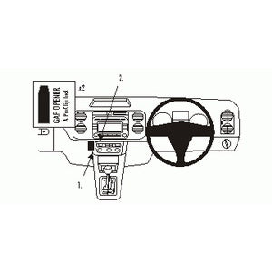 ClicOn No Holes Angled Dash Mount for Volkswagen Tiguan (2008-2009) - Secure Phone Holder for Hands-Free Navigation & Driving Safety