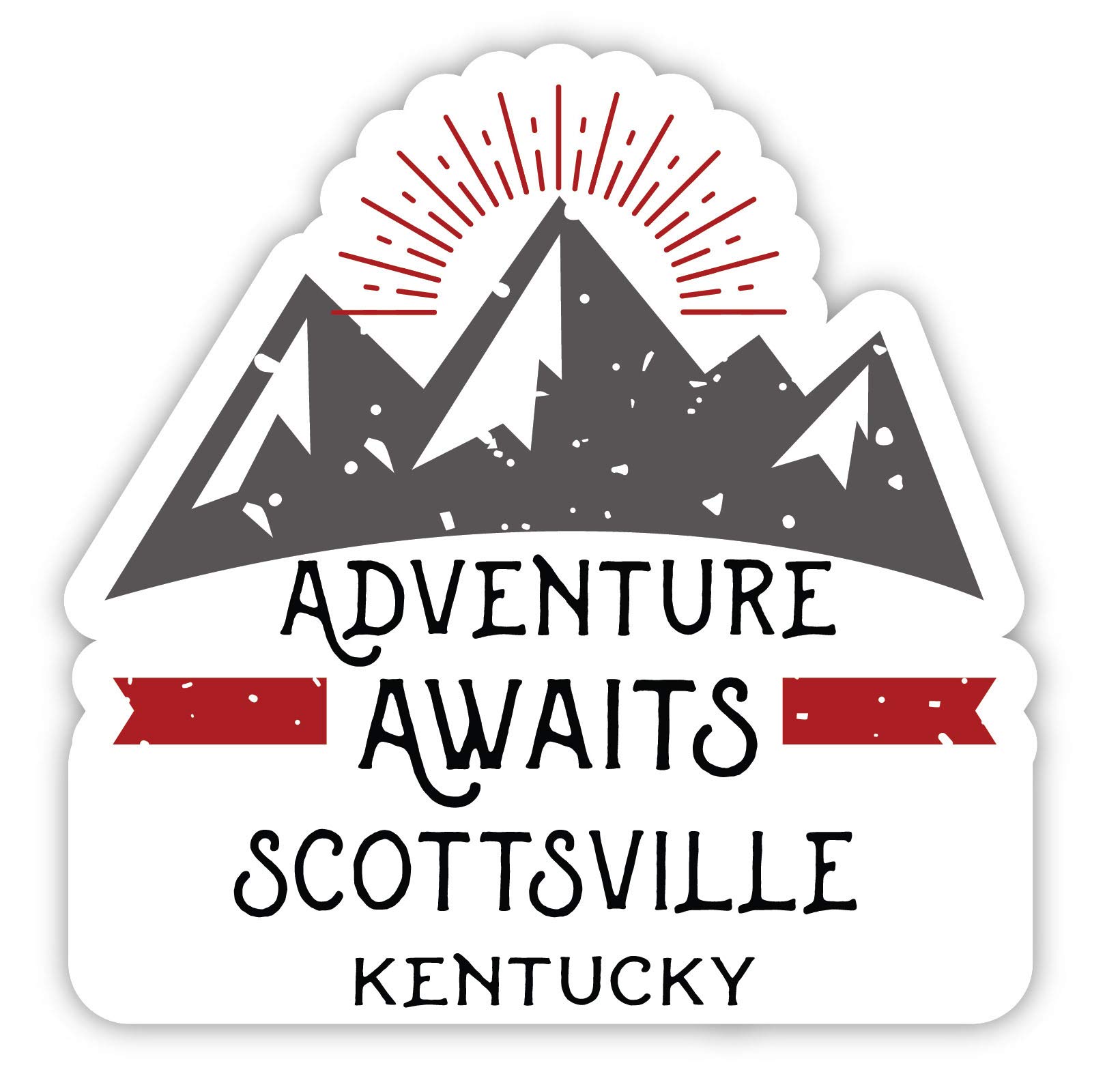 Scottsville Kentucky Souvenir 4-Inch Fridge Magnet - Adventure Awaits Design - Perfect for Travel Memories, Souvenir Collecting & Refrigerator Decoration